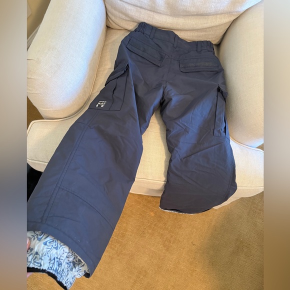 Roxy Girls Navy Snow Pants Medium EUC - Picture 5 of 6